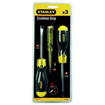 Набор отверток STANLEY 0-65-012 CushionGrip и тестера напряжения
